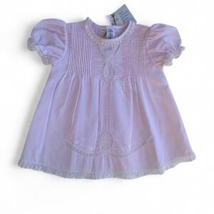 NWT Feltman Brothers Pink Lace Baby Dress Size 3M Heirloom Baptism